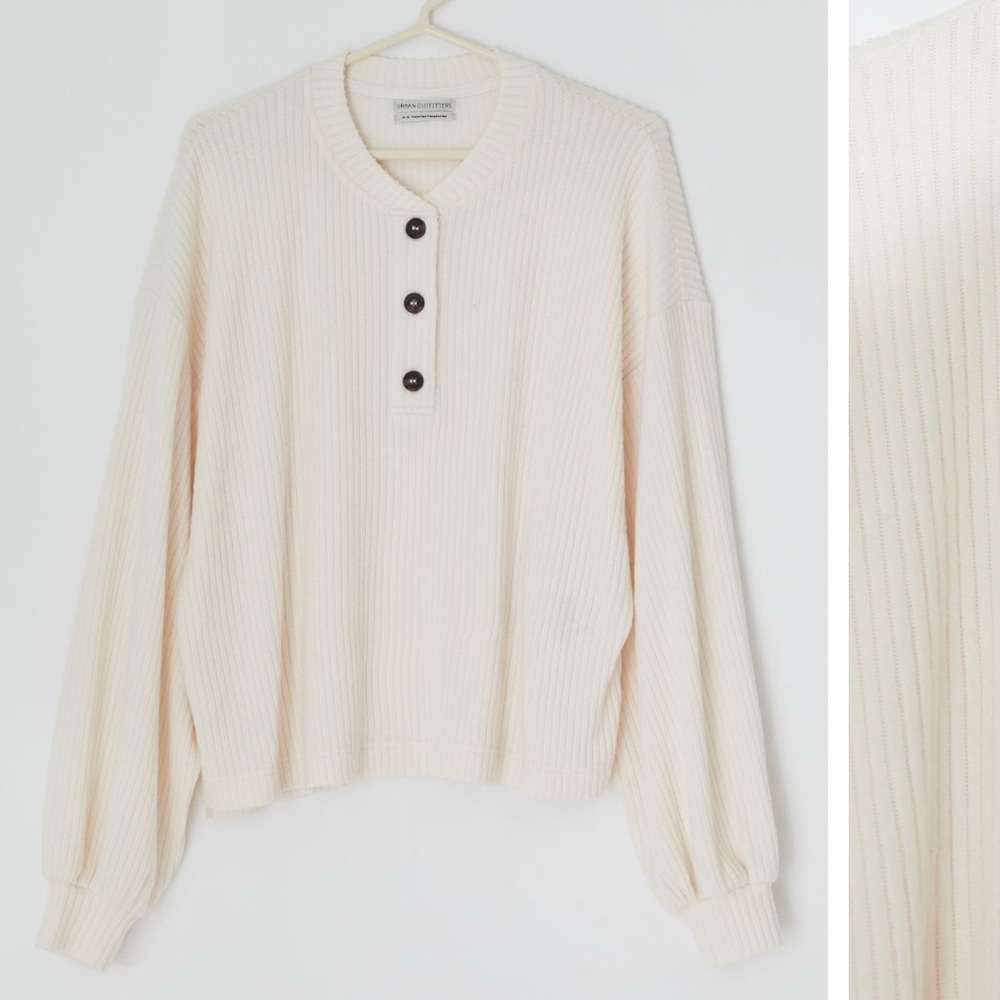 UO Day Dreamer Cozy Henley Top